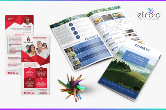 design flyer, brochure, postcard, voucher, rack card, rollup