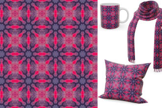 design seamless patterns for your home, fabrics and products