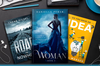 design professional romance, selfhelp, nonfiction, medical, history book covers