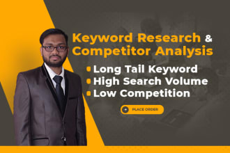 kgr keyword search micro niche research competitor analysis