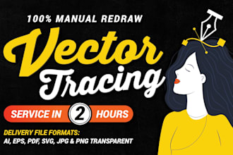redraw logo to vector, convert image to vector, transparent png