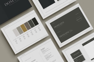 create a custom minimalist logo and branding package
