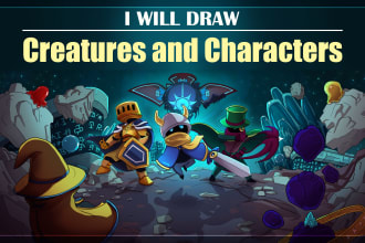 illustrate fantasy art creatures and characters