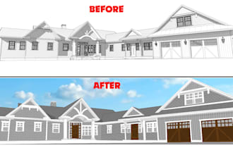 change paint house facade, wall, exterior perfect advisor