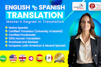 translate english to spanish translation spanish to english