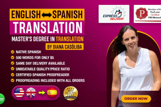 translate english to spanish and spanish to english translation