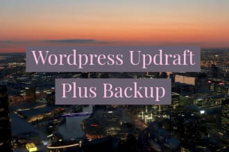 install and setup updraft plus backup in your website
