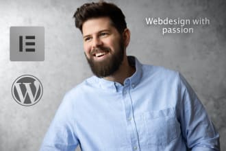 design your wordpress website using  elementor pro page builder