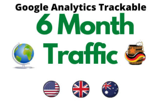 drive 6 month low bounce traffic from google and socialmedia
