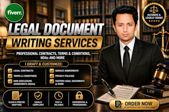 write legal contract, terms and conditions, ndas and more
