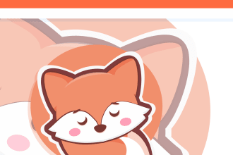 create kawaii, chibi, cartoon or cute logo for business