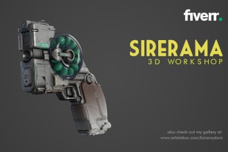 create a special 3d model for your game, film, or artwork