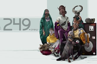do characters, illustrations, conceptart
