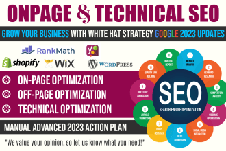 do super fast onpage SEO for wordpress, shopify, or wix website