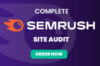 run a complete semrush audit on your website