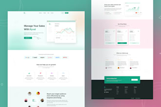design responsive landing page for your business in figma