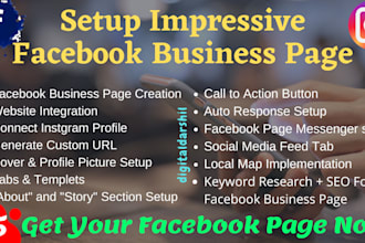 setup impressive facebook business page