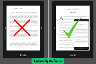 do ebook formatting and kindle formatting