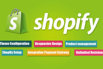 set up profitable shopify website or dropshipping store