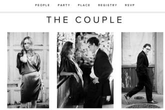 develop a fully responsive wedding website with rsvp and photo gallery