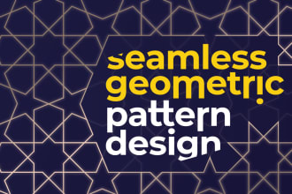 do seamless pattern design or geometric patterns