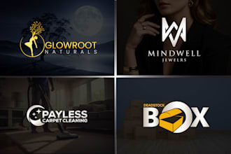 design a modern minimalist custom business logo and complete brand identity