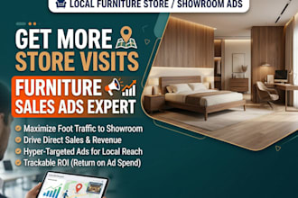 run facebook ig ads for furniture store to increase views sales and store visits