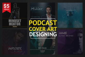 make a classy and stunning podcast cover art design
