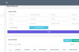 develop mysql database design with admin dashboard