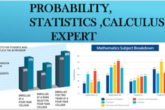 help in statistics, probability calculus and maths