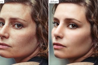 do high end retouching bg removal color change