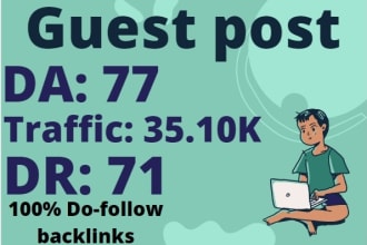 guest post article with dofollow backlink on tech site da78