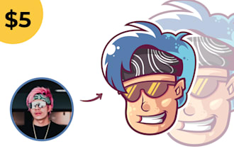 design unique cartoon avatar for you