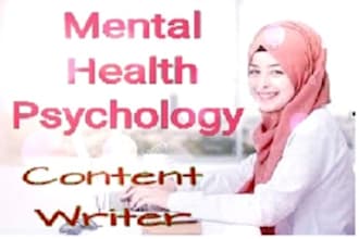 write mental health psychology and health fitness articles