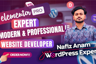 be your elementor expert for responsive wordpress website development