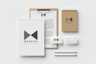 design outstanding logo, business card, letterhead, and stationery items for you