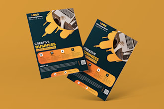 design any one page flyer within 24 hours