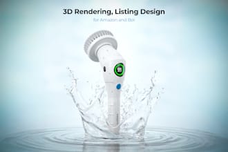 do 3d rendering visualization of your product for amazon