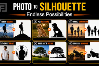 create custom silhouette from your photo