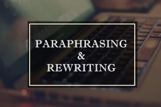 manually rewrite or paraphrase up to 500 words in a day