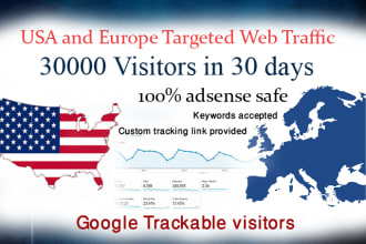drive high quality usa and europe targeted web traffic