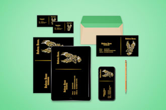do professional business card, restaurant cards, letterhead, stationery