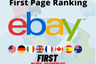rank your ebay product  keyword on the first page