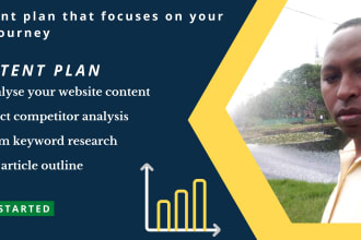 develop content plan with ready to write article outlines