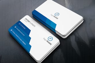 do 2 professional   business card design within 4 hours