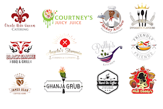 design food , cafe and restaurant logo
