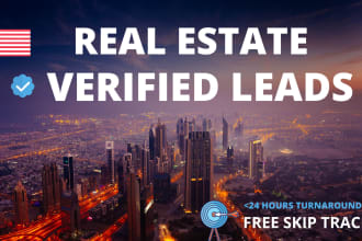 find vacant house, land lots, homeowners and motivated seller real estate leads