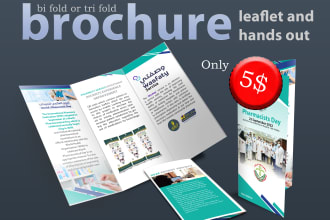 do bi fold and tri fold brochure leaflet and hands out