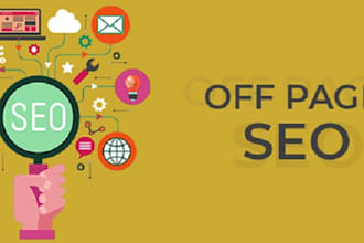 do your off page to rank top on google, SEO services