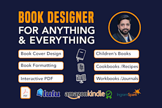 format and layout design print books, ebooks, PDF, workbooks for KDP and others
